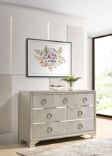 Salford - 7-Drawer Dresser - Metallic Sterling