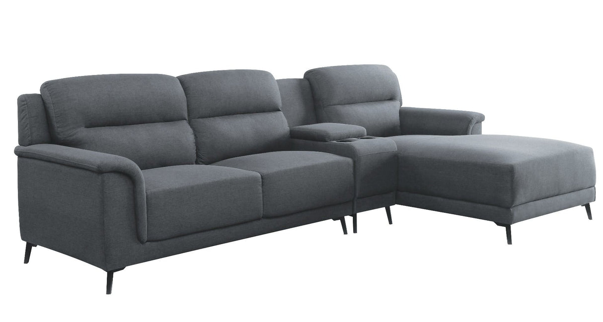 Walcher - Sectional Sofa - Gray Linen