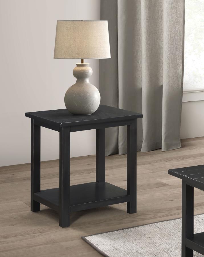 Payne - Wood End Table with Shelf