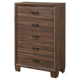 Brandon - 5-Drawer Bedroom Chest - Warm Brown