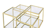 Uchenna - Coffee Table - Clear Glass & Gold Finish