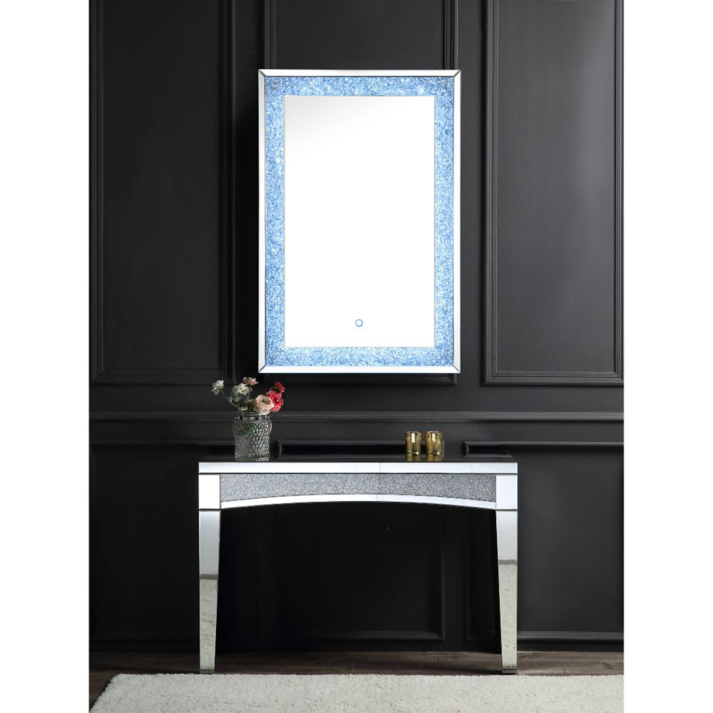 Noralie - Wall Decor - Mirrored & Faux Diamonds - Wood - 47"