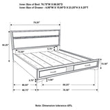 Miranda - Storage Wood Panel Bed