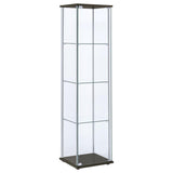 Bellatrix - 4-Shelf Clear Glass Curio Cabinet