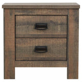 Frederick - 2-Drawer Nightstand - Weathered Oak