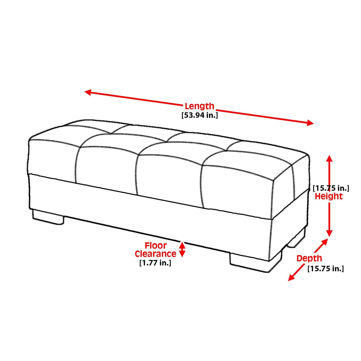 Ottomanson Harmony - Ottoman With Storage