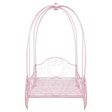 Massi - Metal Twin Canopy Bed - Powder Pink