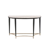 Ayser - Accent Table - White Washed & Black