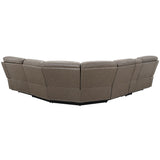 Kantu - Motion Sectional Sofa - Brown Synthetic Leather