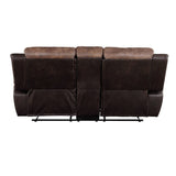 Jaylen - Loveseat - Toffee & Espresso Polished Microfiber