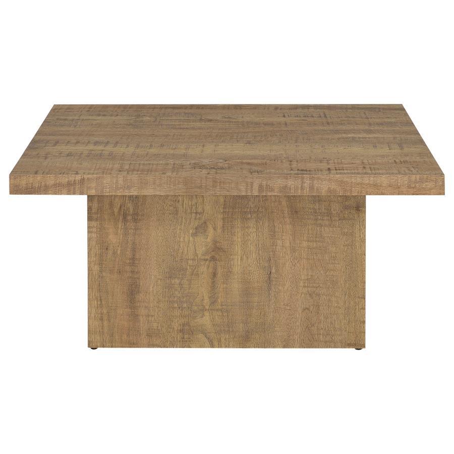 Devar - Square Engineered Wood Coffee Table - Mango Brown