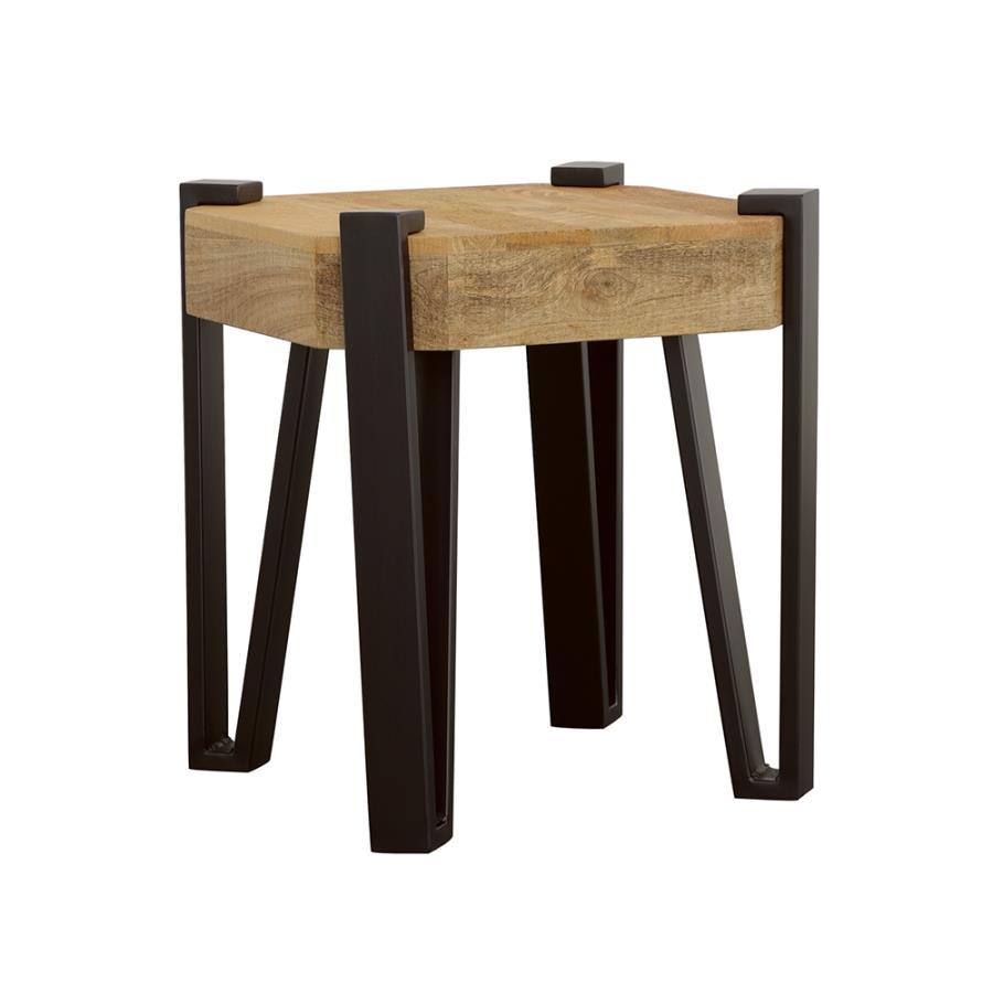 Winston - Square Wood Top Side End Table - Natural