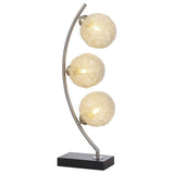 Claudia - Woven Spherical Metal Table Lamp - Black