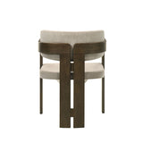 Destin - Side Chair - Light Gray Fabric & Walnut Finish