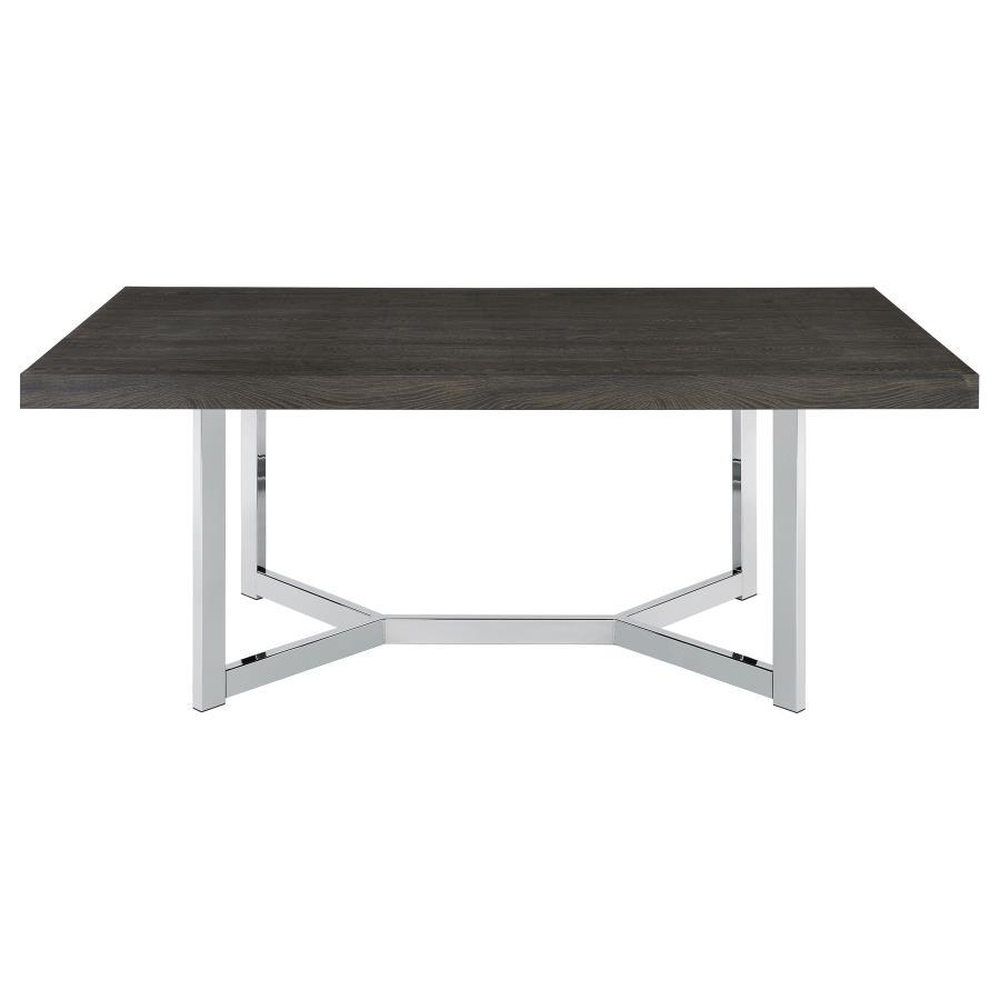 Benson - Composite Wood Dining Table - Dark Oak