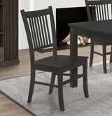 Marbrisa - Wood Dining Side Chair (Set of 2) - Matte Black