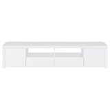 Jude - 2 Door Engineered Wood TV Stand - High Gloss White