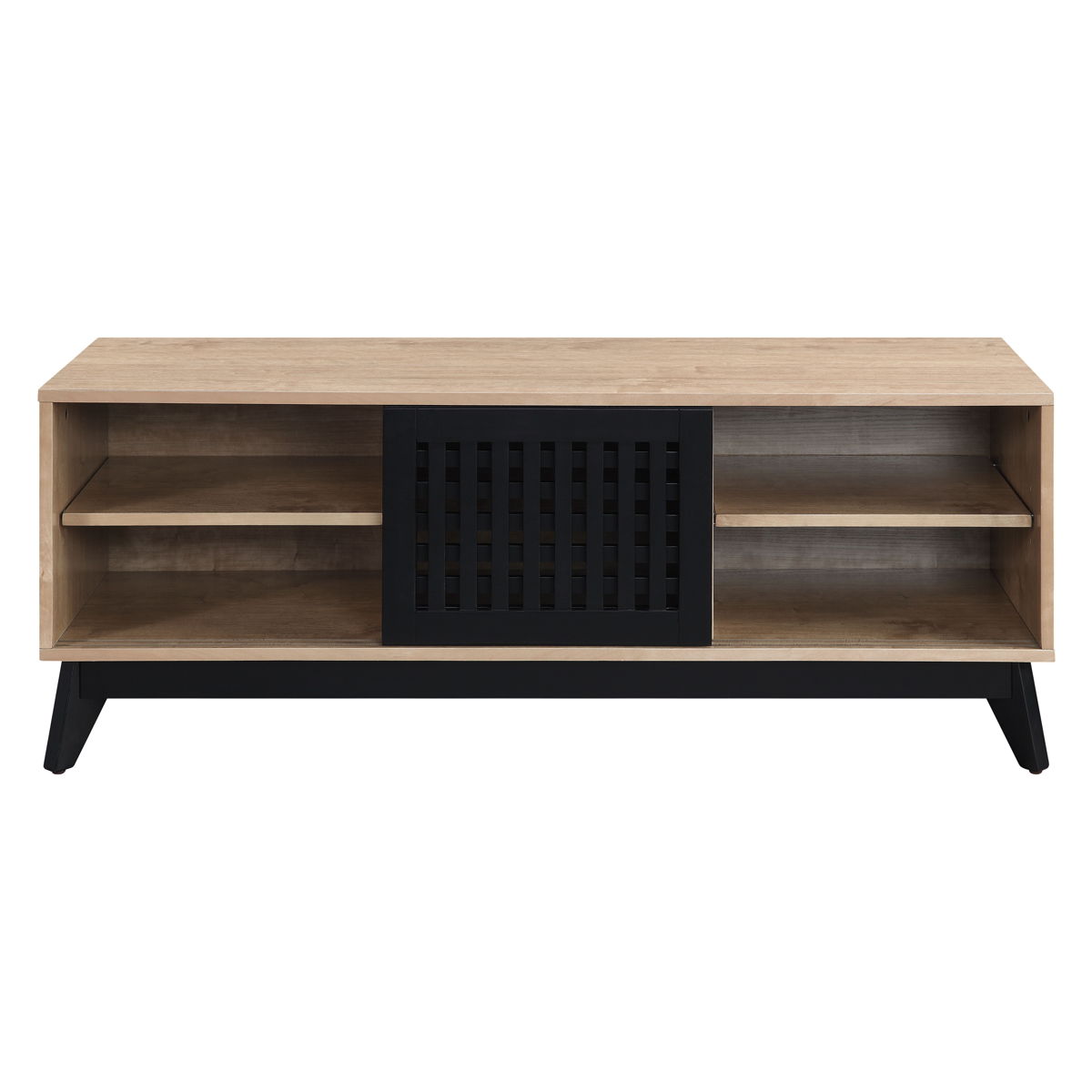 Gamaliel - TV Stand - Oak & Espresso Finish