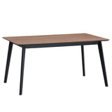 Rebi - Dining Table - Walnut & Black Finish