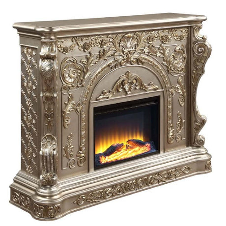 Zabrina - Fireplace - Antique Silver Finish - 49.5"