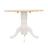 Allison - Round Drop Leaf Extension Dining Table - White