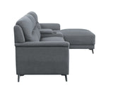 Walcher - Sectional Sofa - Gray Linen