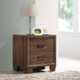 Brandon - 2-Drawer Nightstand - Warm Brown