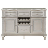 Evangeline - 4-Drawer Sideboard Buffet Cabinet - Silver Oak