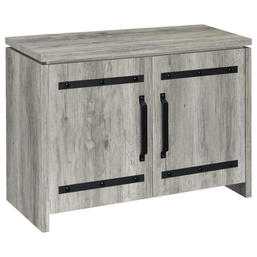 Enoch - 2 Door Engineered Wood Accent Cabinet - Gray Driftwood