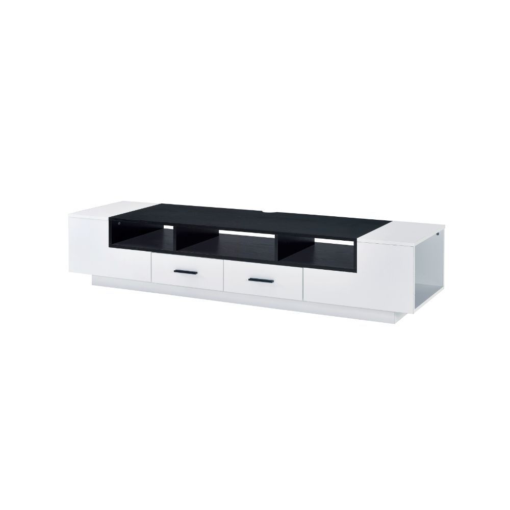 Armour - TV Stand - White & Black