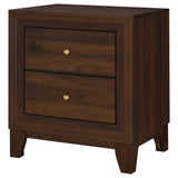 Welsley - 2-Drawer Nightstand Bedside Table - Walnut