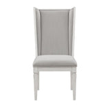 Katia - Hostess Chair (Set of 2) - Light Gray & Weathered White