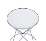 Flux - Accent Table - Mirror & Chrome Finish