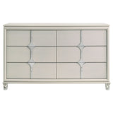 Olivia - 6-Drawer Dresser Cabinet - Pearl White