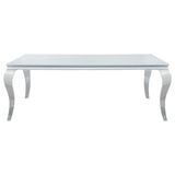 Carone - Rectangular Glass Top Dining Table