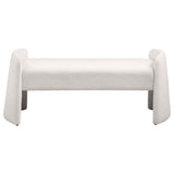 Peoria - Velvet Upholstered Accent Bench - Ivory