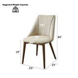 Willene - Side Chair (Set Of 2) - Beige And Walnut