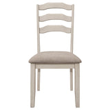 Ronnie - Wood Dining Side Chair (Set of 2) - Rustic Cream