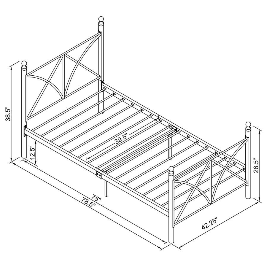 Hart - Metal Open Frame Bed