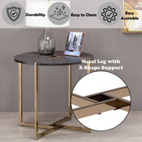 Bromia - End Table - Black & Champagne