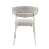 Kalam - Side Chair (Set of 2) - Gray Fabric & Beige Finish