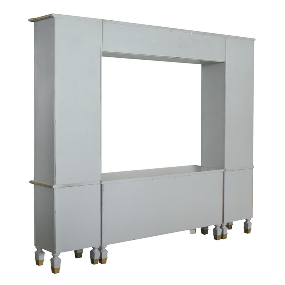 House - Marchese Entertainment Center - Pearl Gray Finish