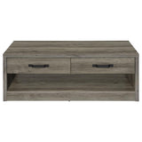 Felix - 2-Drawer Engineered Wood Coffee Table - Gray Driftwood