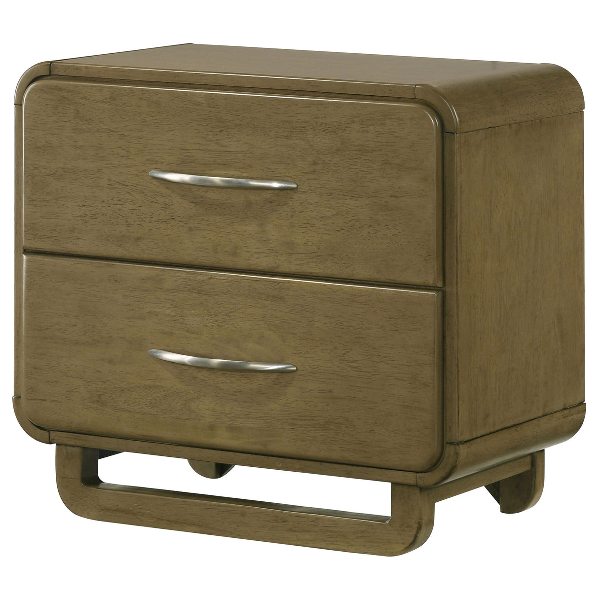 Amsbury - 2-Drawer Nightstand Bedside Table - Nutmeg