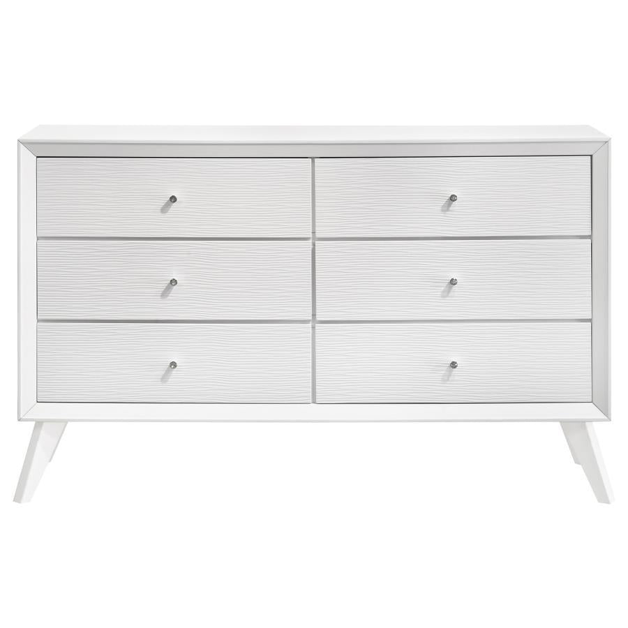 Janelle - 6-Drawer Dresser - White