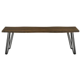 Topeka - Live Edge Wood Dining Bench - Mango Cocoa