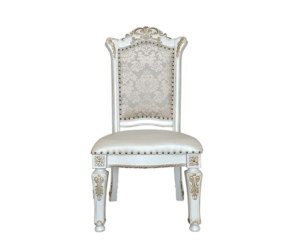 Vendom - Side Chair (Set of 2) - PU & Antique Pearl Finish