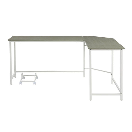 Dazenus - Desk - Gray & White Finish - 30"