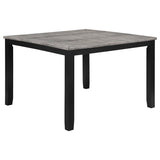 Elodie - 5 Piece Extension Leaf Counter Dining Set Black - Gray