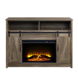 Tobias - Fireplace - Rustic Oak Finish - 38"